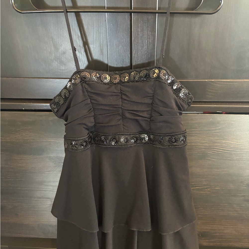 Elegant Black Top with Sequin Details